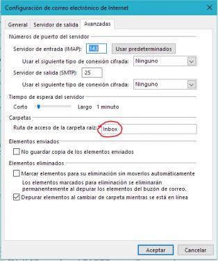 Outlook 2016 does not synchronize IMAP folders